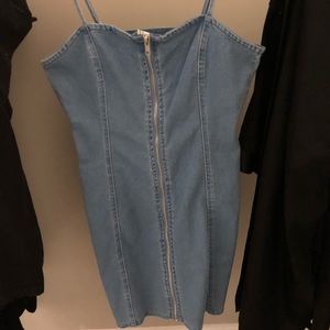 Forever 21 90s denim dress.